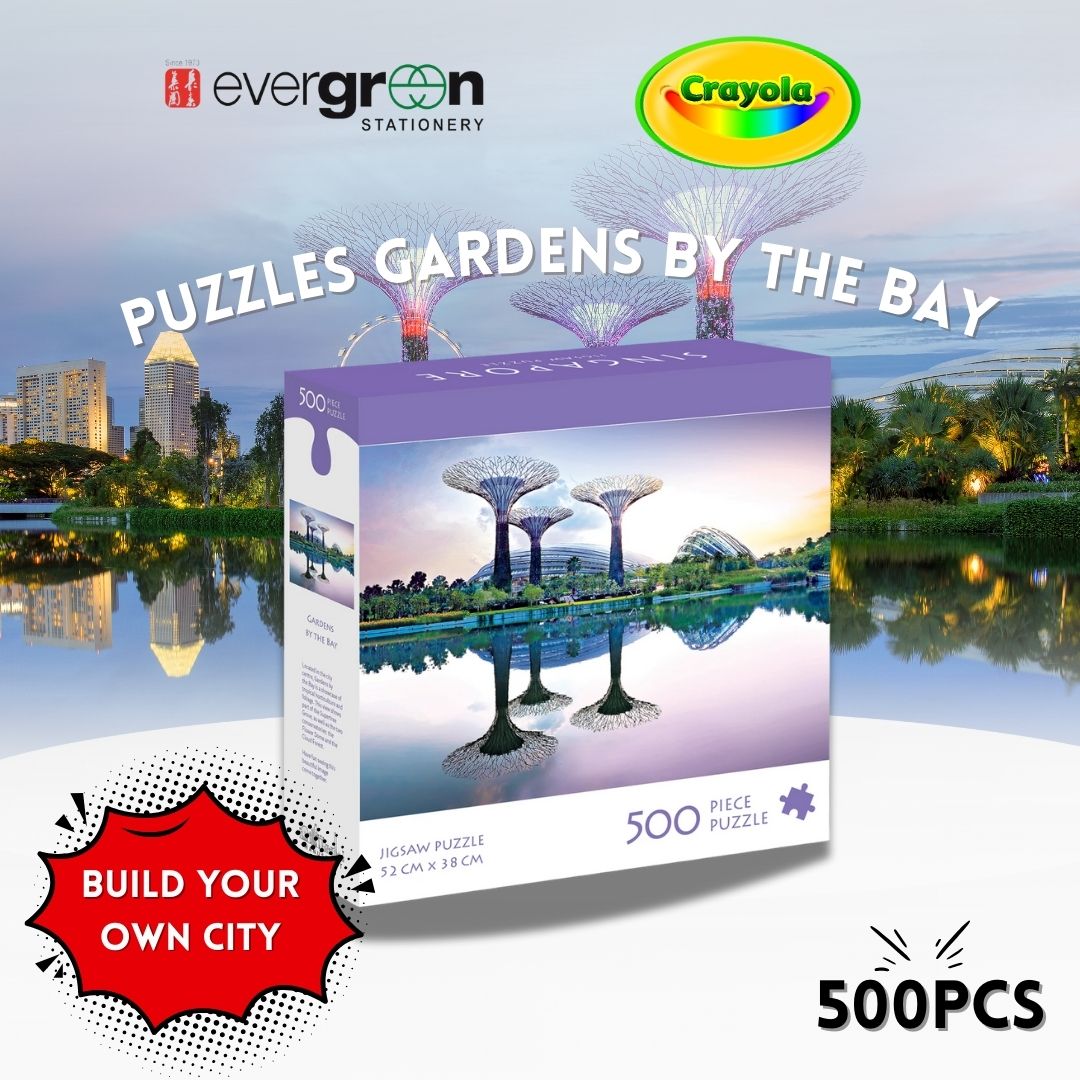 [SG] Crayola Singapore Photo Jigsaw Puzzle 500 Pieces 52cm X 38cm [Evergreen Stationary]
