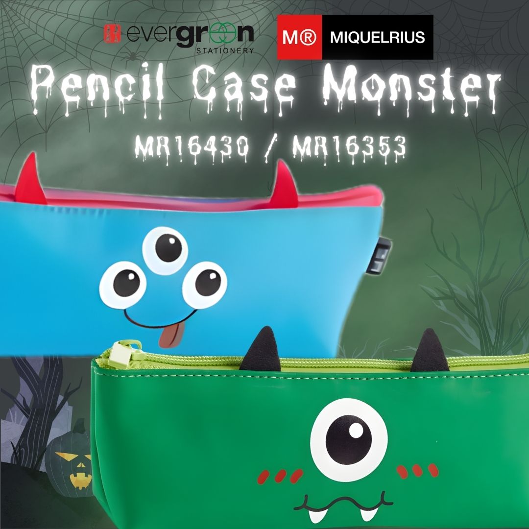 [SG] APLI Pencil Case Monster [Evergreen Stationery]