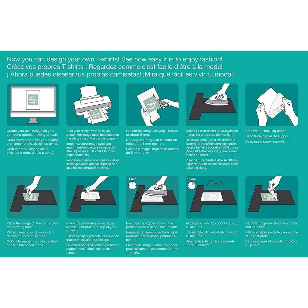 [SG] APLI 10247 Transfer Paper Dark T-Shirt 5s [Evergreen Stationery]