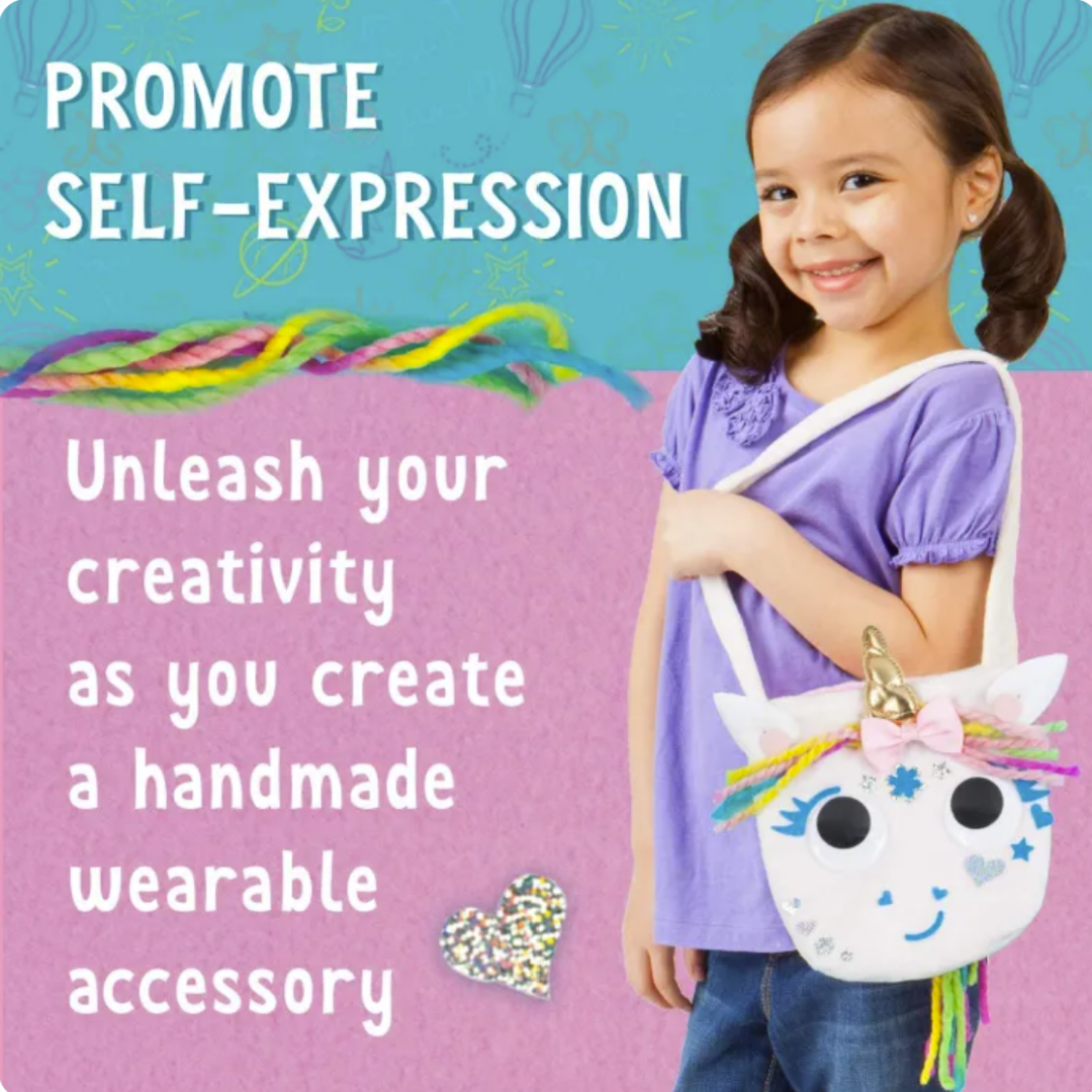 Faber Castell Unicorn Purse | Creativity for Kids | Ages 4+ | NO Sew