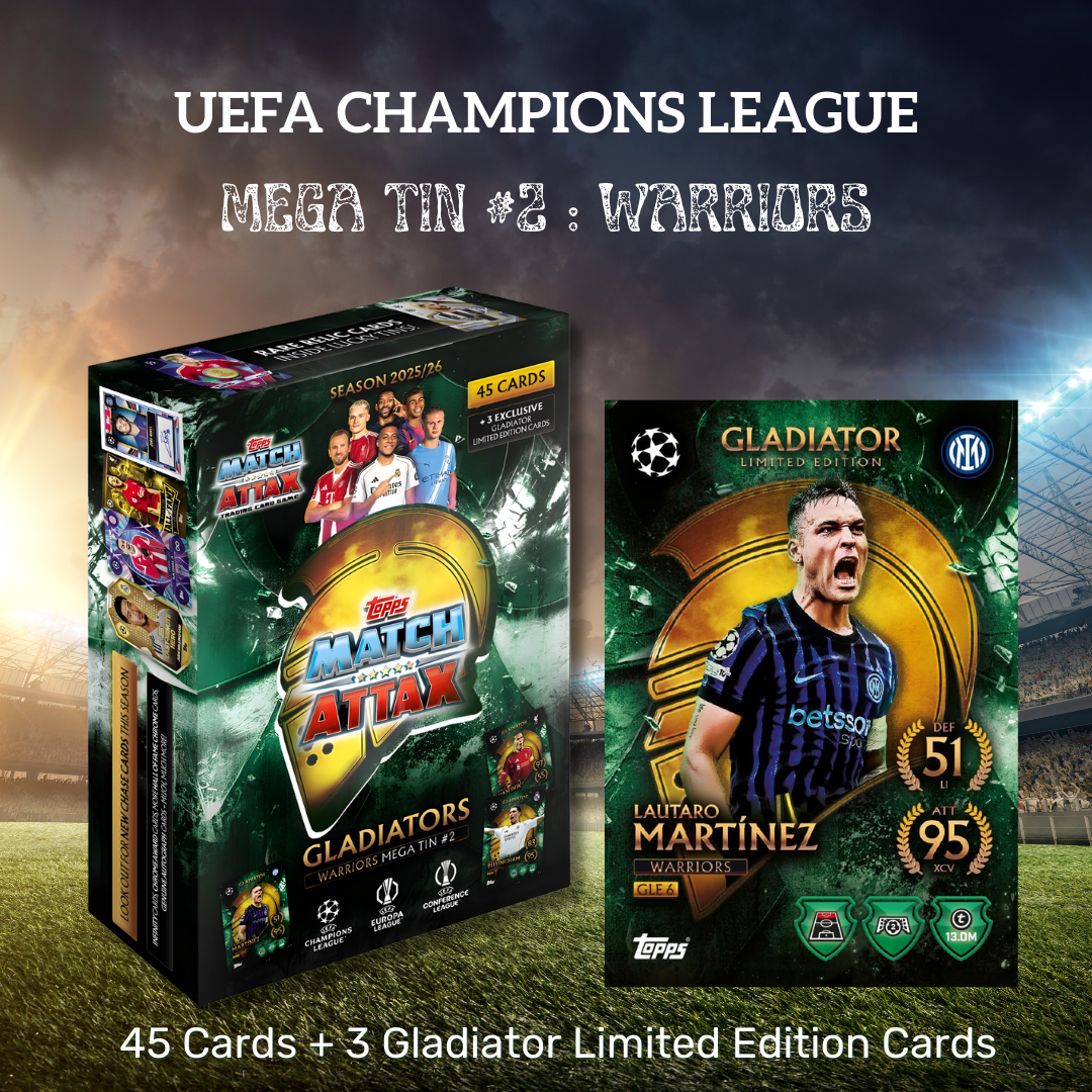 [SG] Topps Match Attax UEFA Champions League Mega Tins | 48 Cards [Evergreen Stationery]