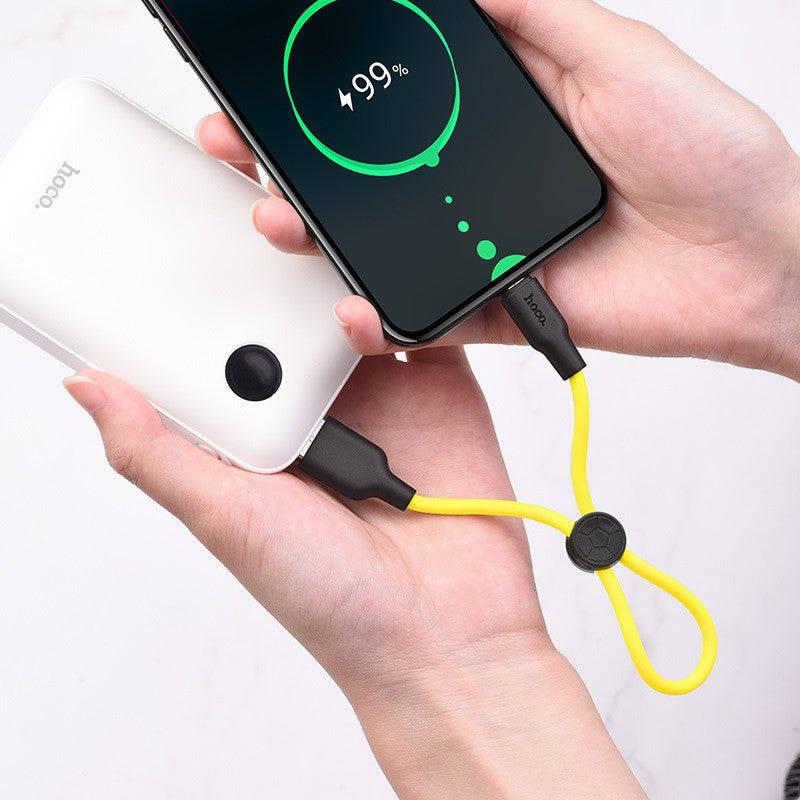 Hoco X21 Plus Silicone Charging Cable for Type-C 0.25m 2.4A