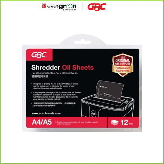 GBC Shreeder Oil Sheets | 12s/Pkt