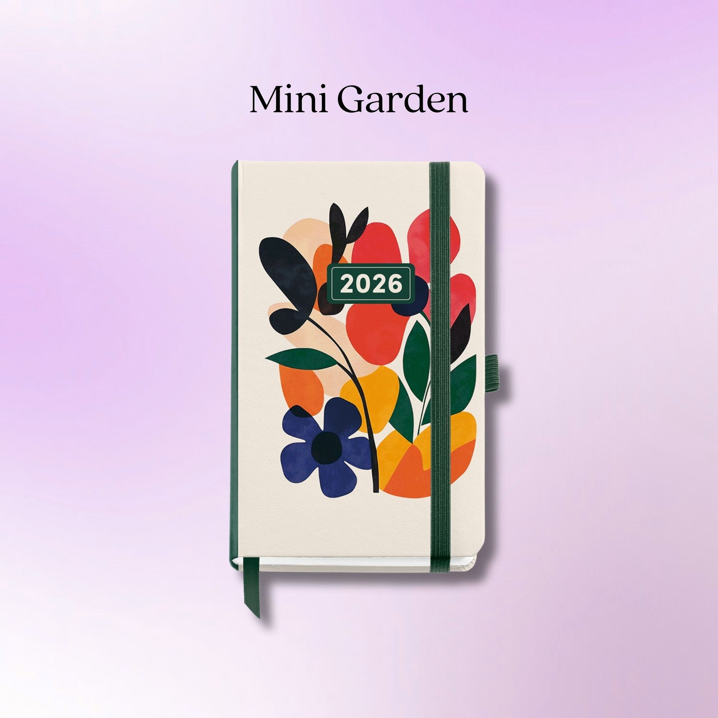 [SG] APLI MIQUELRIUS 2026 Passport Size Week to View HardCover Spiral Bound Elastic Closure Diary [Evergreen Stationery]