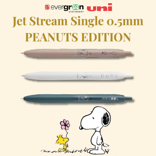 [SG] Uni Jet Stream Single 0.5mm Pens - Peanuts Edition [Evergreen Stationery]