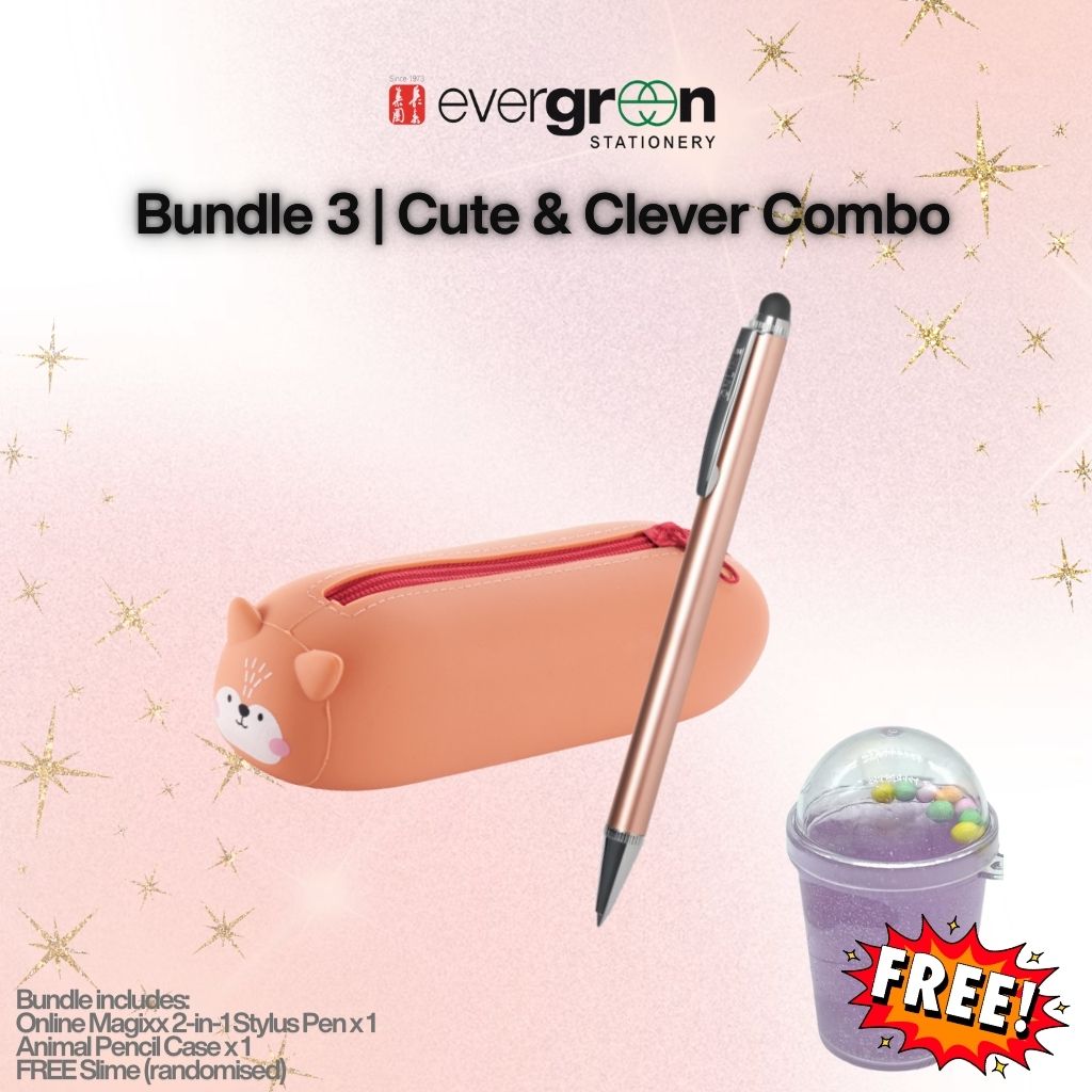 [SG] GWP Cute & Clever Combo Bundle $19.9 (U.P. $42.20) + FREE Slime [Evergreen Stationery]
