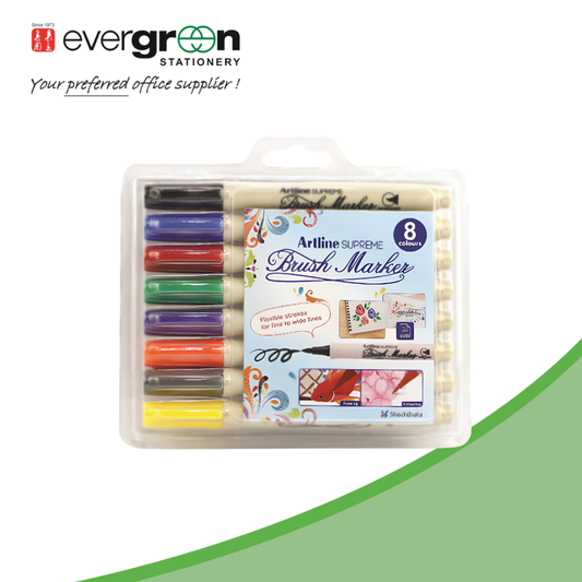 Artline Supreme Brush Marker EPF-F 8 Colors/set