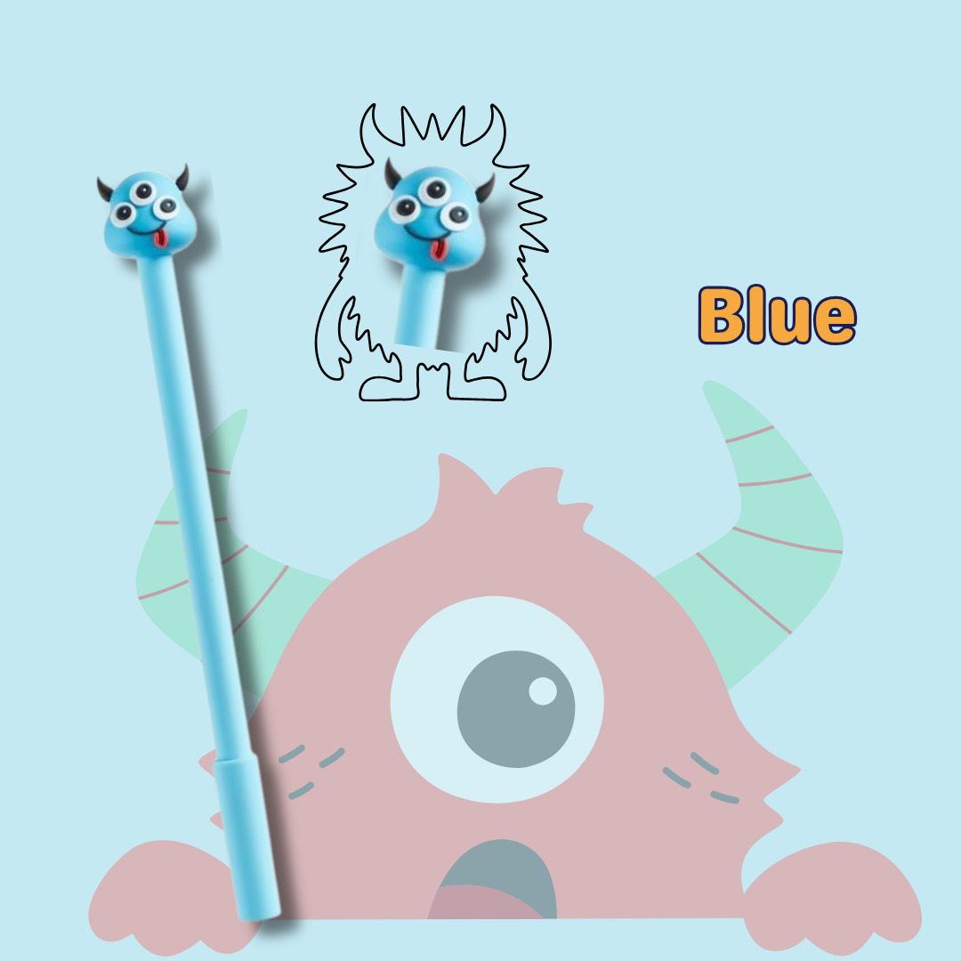 [SG] Apli Miquelrius Monster-Themed Ballpen [Evergreen Stationery]