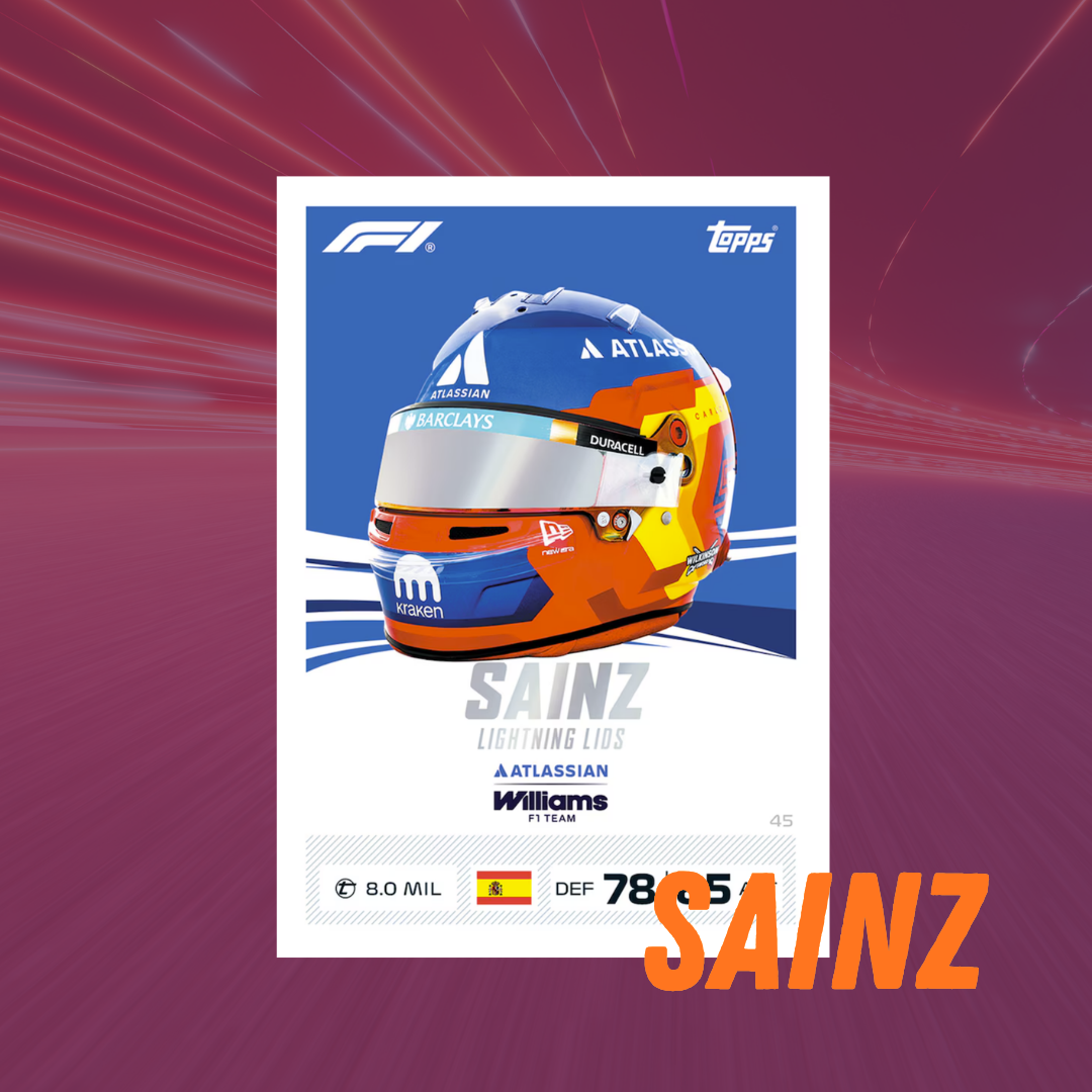 Topps F1 Turbo Attax 2627 Starter Pack | 1 Oscar Piastri Papaya | 1 Carlos Sainz Chili limited edition
