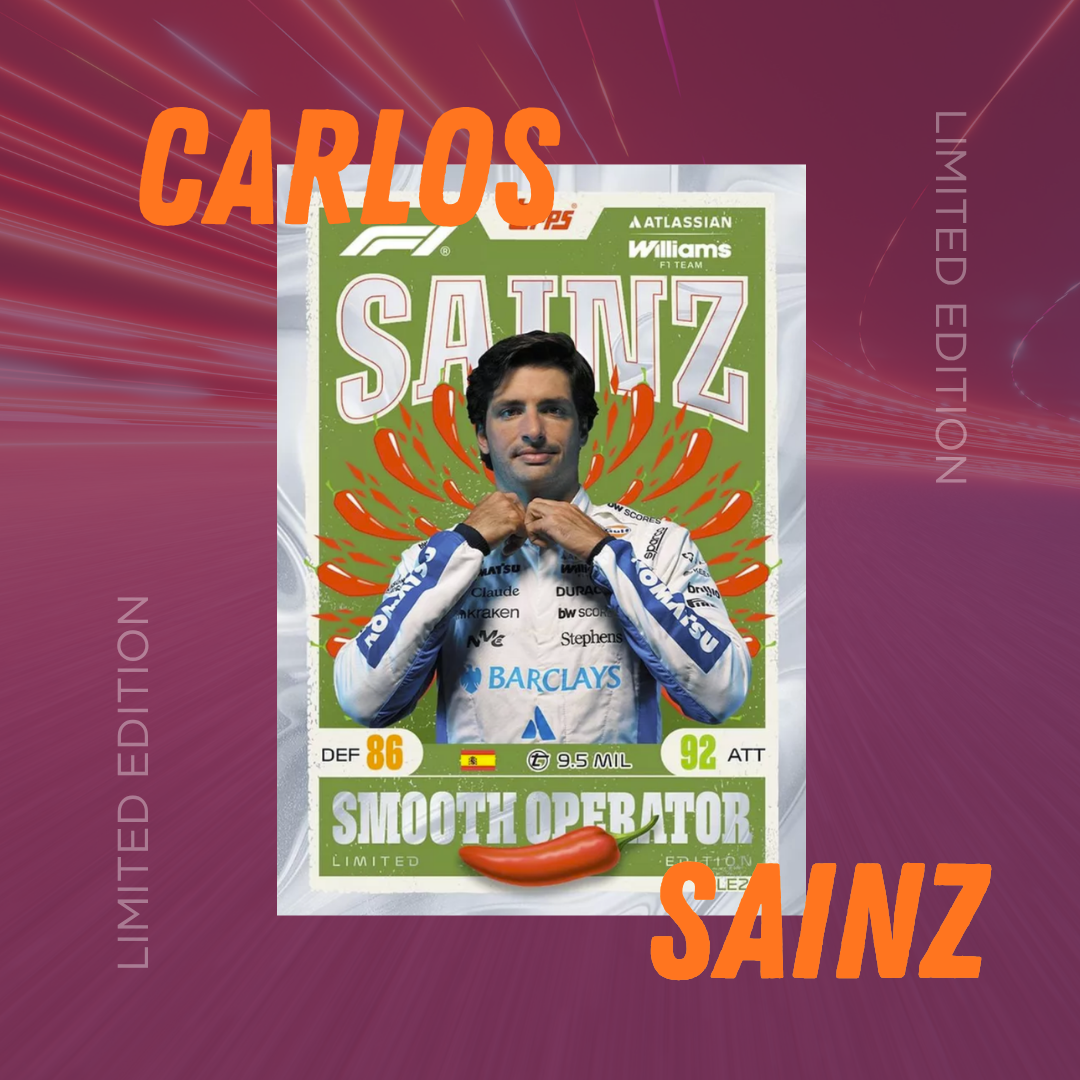 Topps F1 Turbo Attax 2627 Starter Pack | 1 Oscar Piastri Papaya | 1 Carlos Sainz Chili limited edition