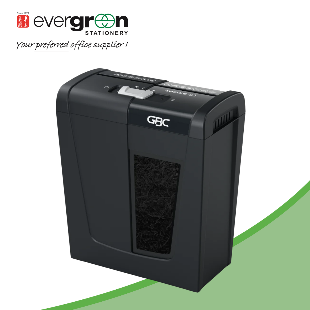 [SG] GBC Secure S5 Shredder | Home shredder | Quiet shredding | Manual reverse / forward feature