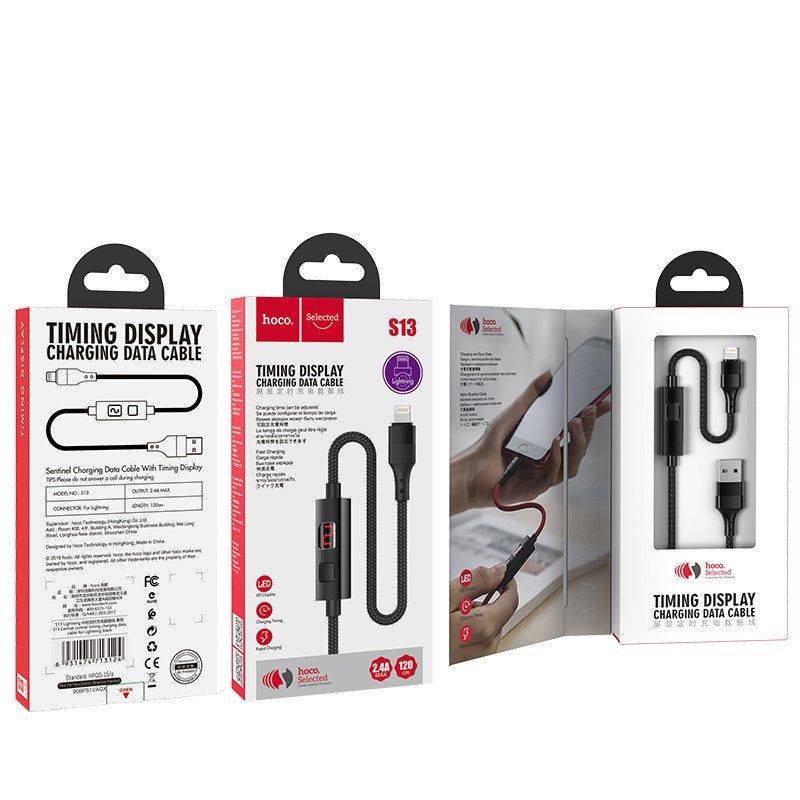 [SG] Hoco S13 Micro Central Control Timing Charging Data Cable | For Phone Device [Evergreen Stationery]