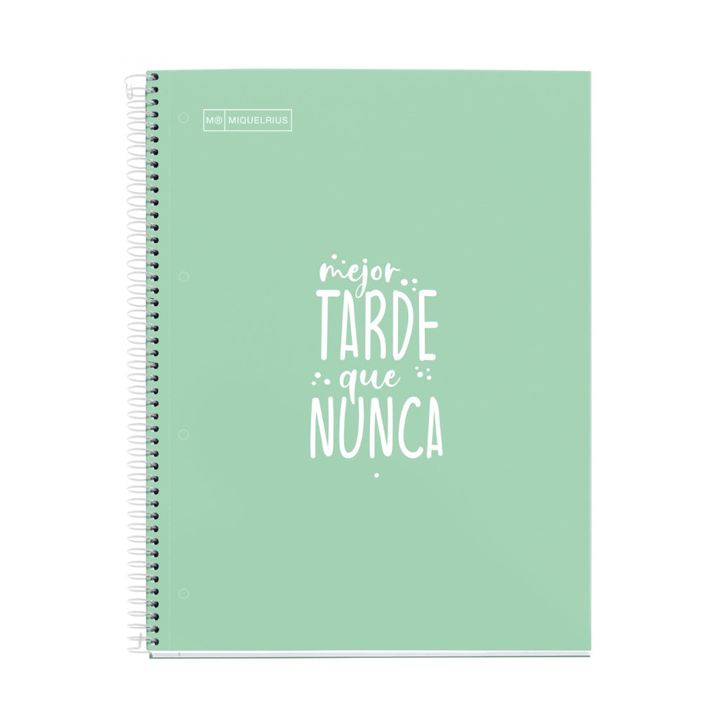 [SG] Apli Miquelrius Colour Messages Notebook A4 Lined [Evergreen Stationery]