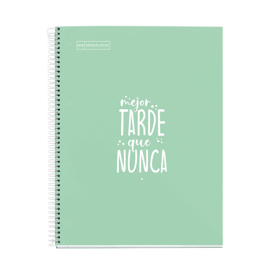 [SG] Apli Miquelrius Colour Messages Notebook A4 Lined [Evergreen Stationery]