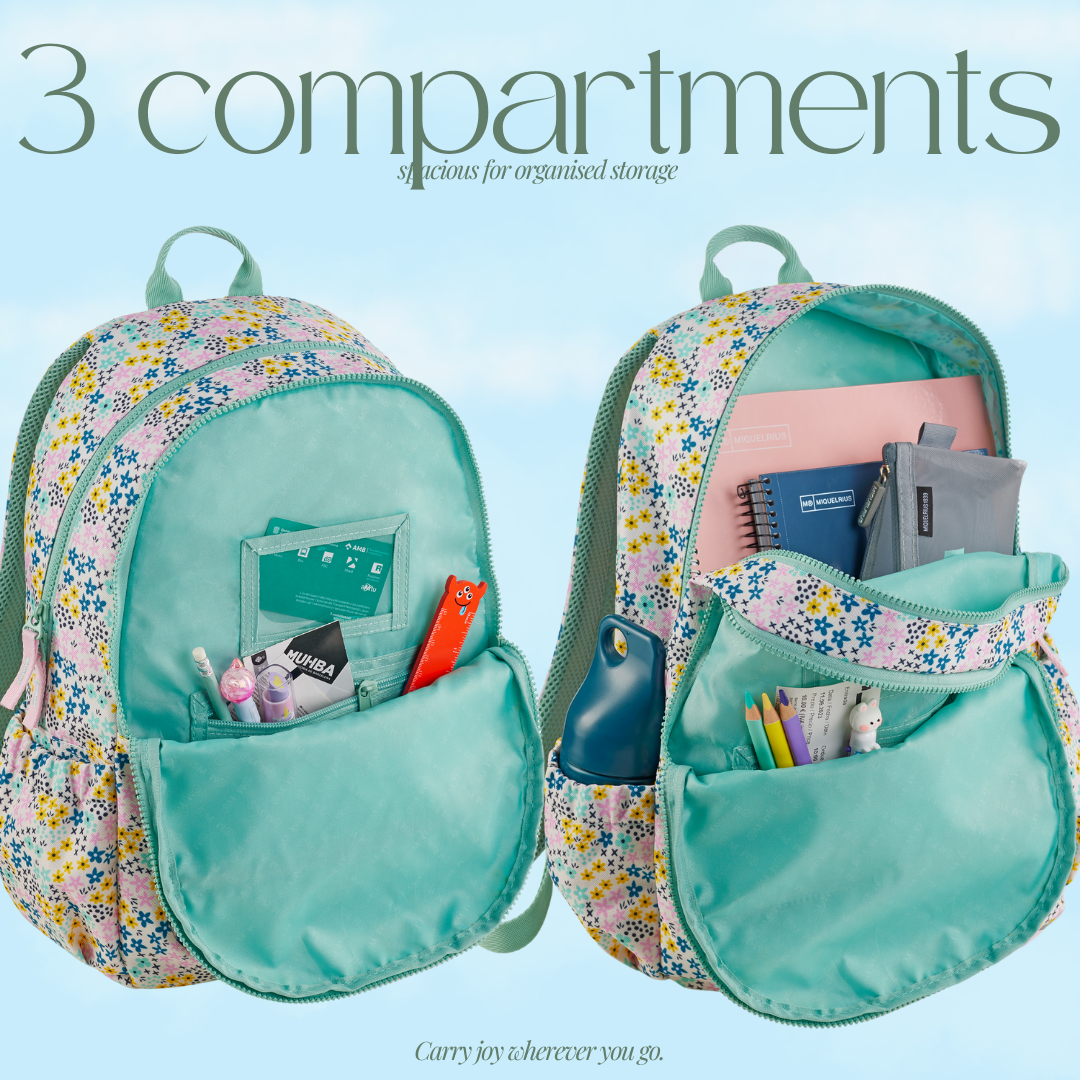 [SG] APLI Recycled Lisboa Backpack -- Happy Design | Lightweight & Spacious [Evergreen Stationery]