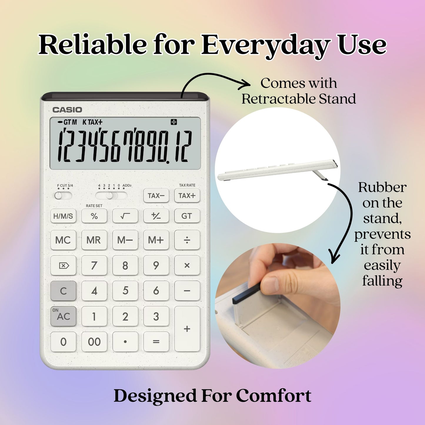 [SG] Casio Eco-Friendly Compact Desk Type Calculator | 2 Colours [Evergreen Stationery]