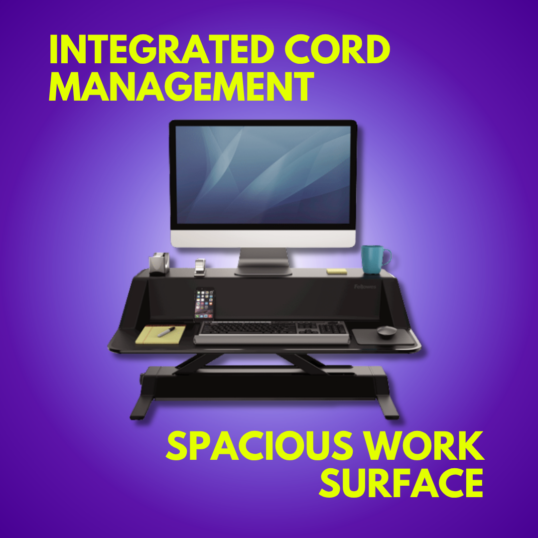 [SG] Fellowes Lotus Sit-Stand Workstation [Evergreen Stationery]