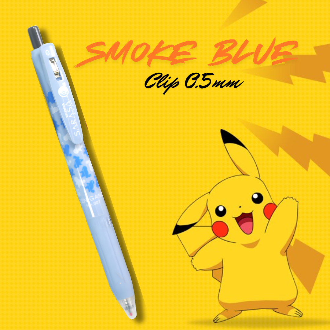 [SG] LIMITED EDITION | Zebra Sarasa Clip 0.5mm Pokemon Series (Black Ink) [Evergreen Stationery]