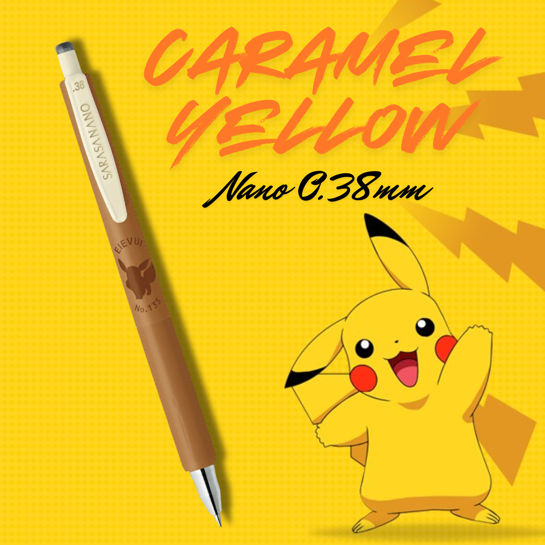 [SG] LIMITED EDITION | Zebra Sarasa Nano 0.38mm Pokemon Series (Black Ink) [Evergreen Stationery]