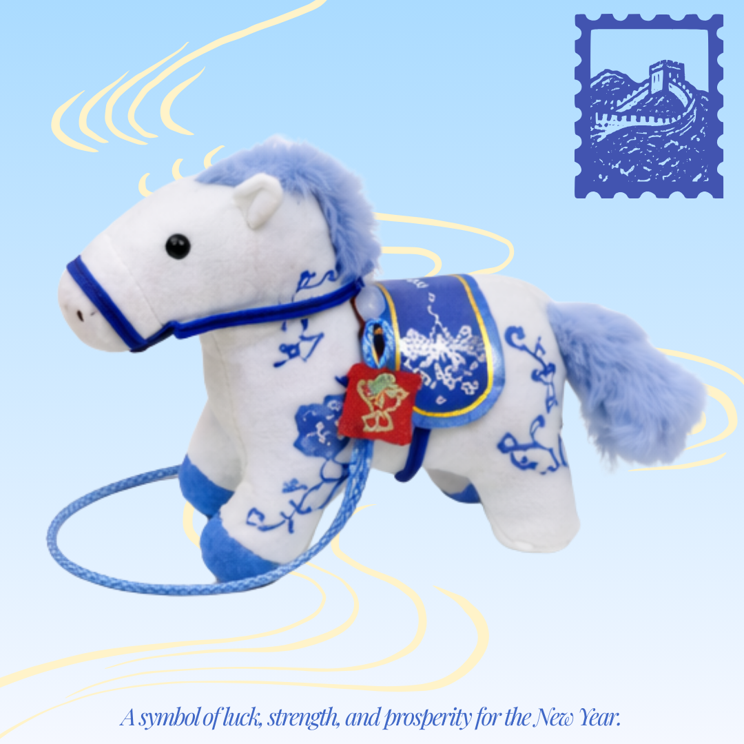 [SG] CNY Lucky Horse Plush Toy | Zodiac Decoration & Gift [Evergreen Stationery]