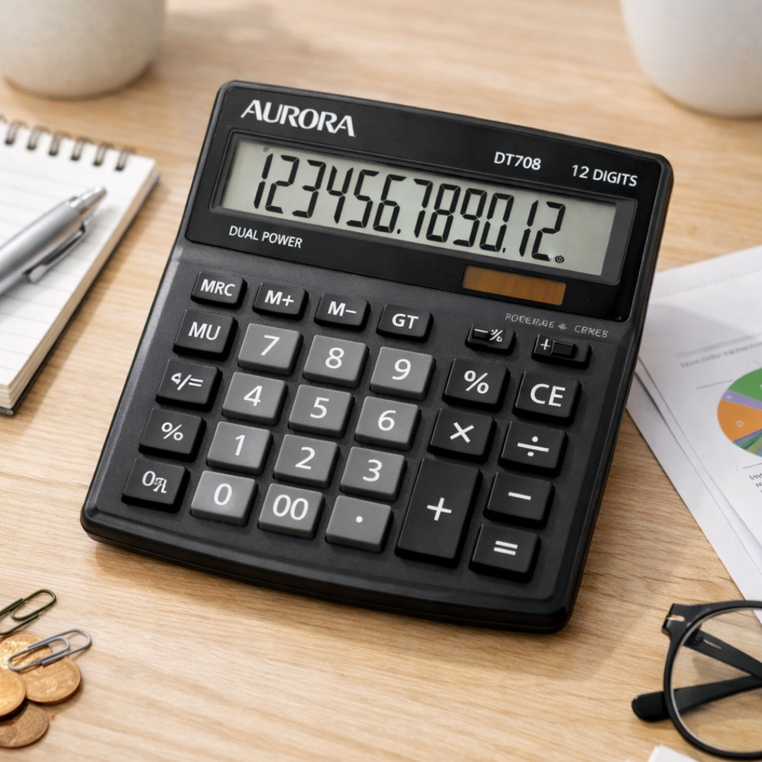 [SG] Aurora DT708 Desktop Calculator [Evergreen Stationery]