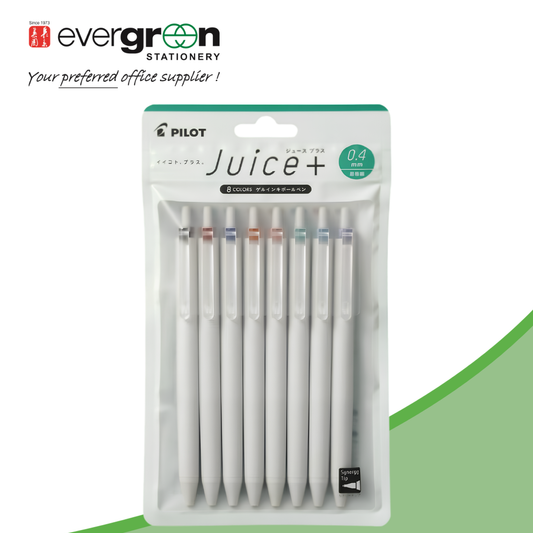 Pilot Juice+ 0.4mm 8 Colour Gel Pen Set