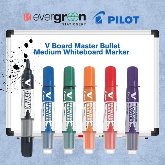 [SG] Pilot V Board Master Whiteboard Markers/ Refills | Medium Bullet [Evergreen Stationery]