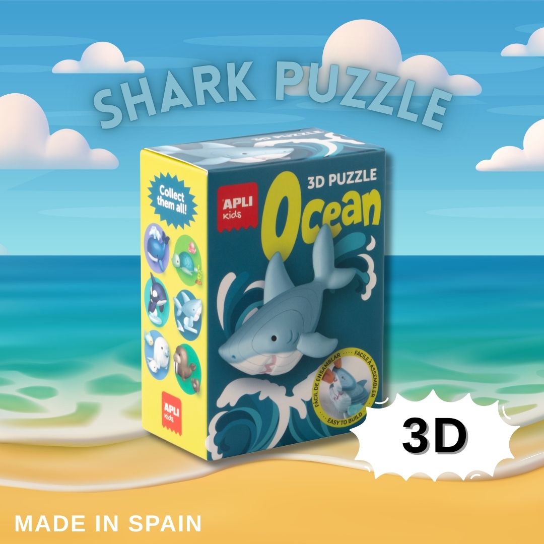 [SG] APLI 3D Ocean Animals Puzzles Collection [Evergreen Stationary]