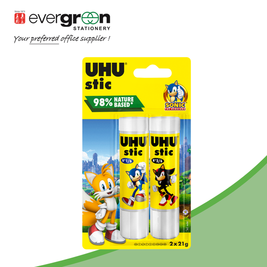 UHU Sonic LIMITED EDITION Back-To-School 2x21g Glue Stick
