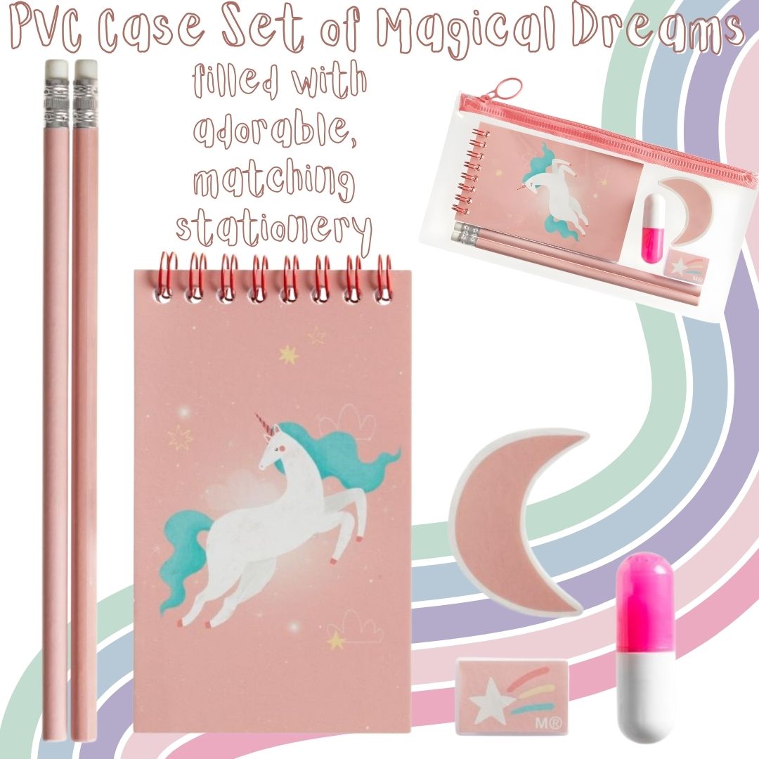 [SG] APLI MIQUELRIUS PVC Case Set of Magical Dreams [Evergreen Stationery]