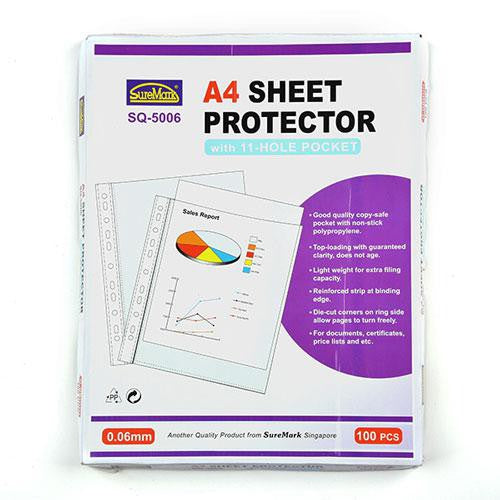 Copy Safe Pocket Sleeve/ sheet protector A4 Suremark 0.06mm/0.1mm