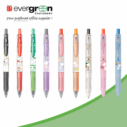 Zebra Sarasa Clip 0.5mm Pen Snoopy Art Series – Comic / Dreamy / Standard