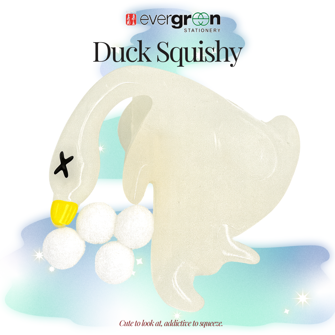 [SG] Duck Squishy – Soft Slow Rising Stress Relief Toy [Evergreen Stationery]