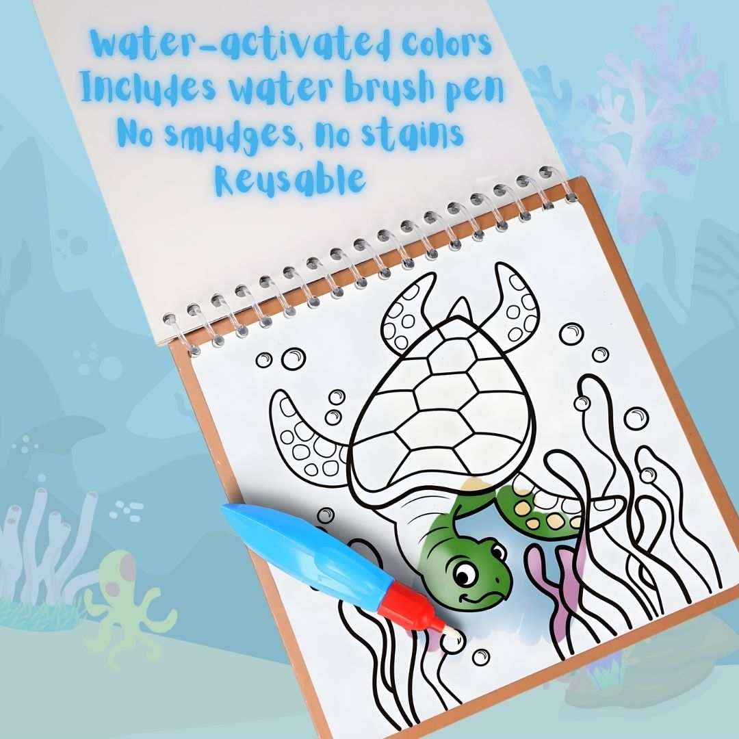 [SG] ONLINE Magic Water Book with Water Pen [Evergreen Stationery]