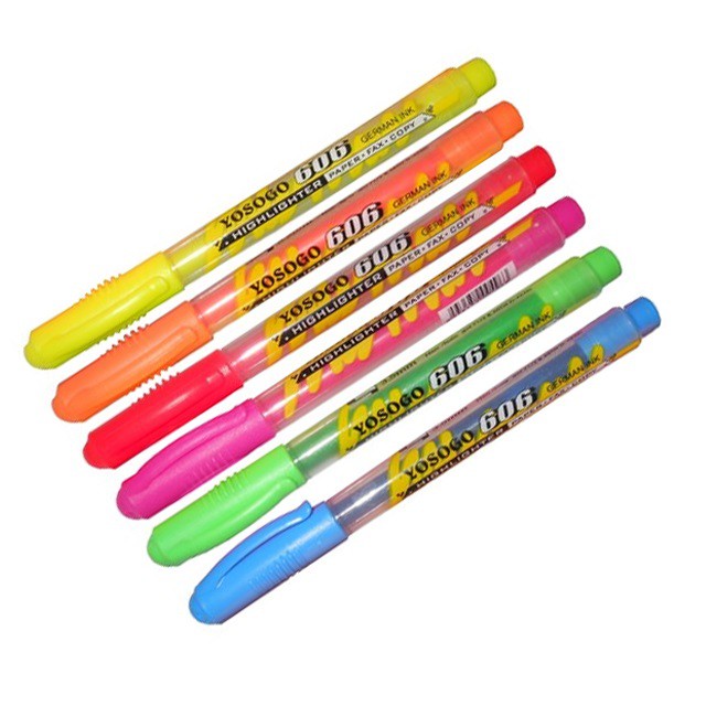 Yosogo 606 Highlighter Yellow/Green/Blue/Orange/Pink/Red