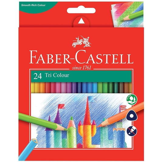[SG] Faber Castell Tri-Grip Col Pcl 24 [Evergreen Stationery]