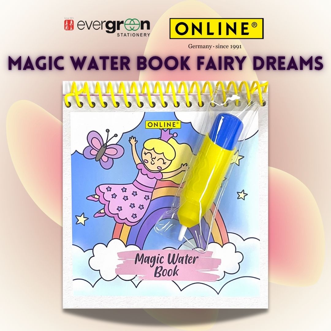 [SG] ONLINE Magic Water Book – Fairy Dreams (Includes Water Pen) [Evergreen Stationery]