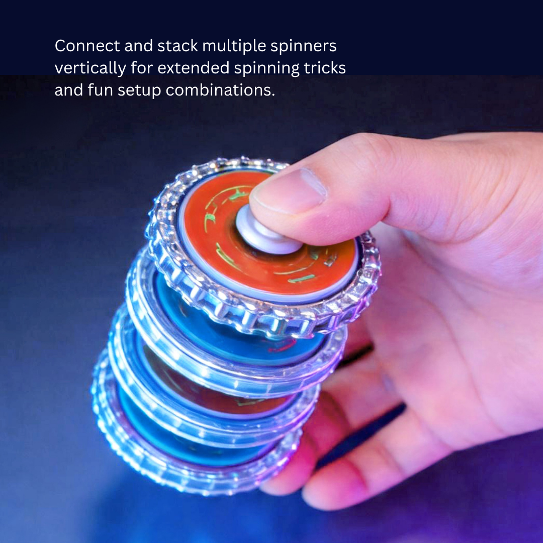 Stackable Fidget Spinner | Spinning Top Stress Relief Toy | Metallic Mechanical Gear | Multi-layer Stacking