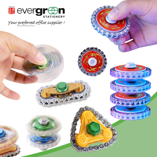 Stackable Fidget Spinner | Spinning Top Stress Relief Toy | Metallic Mechanical Gear | Multi-layer Stacking