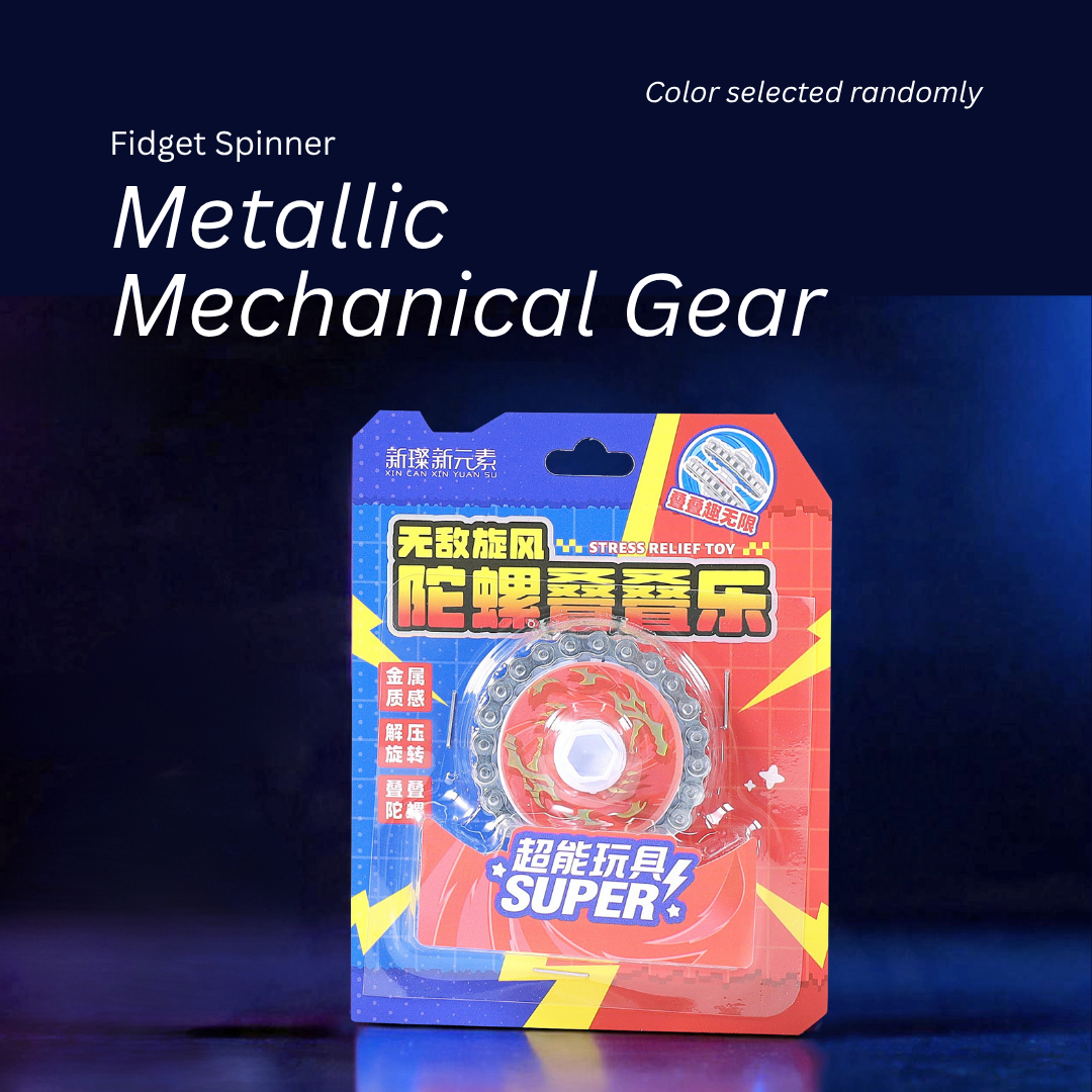 Stackable Fidget Spinner | Spinning Top Stress Relief Toy | Metallic Mechanical Gear | Multi-layer Stacking