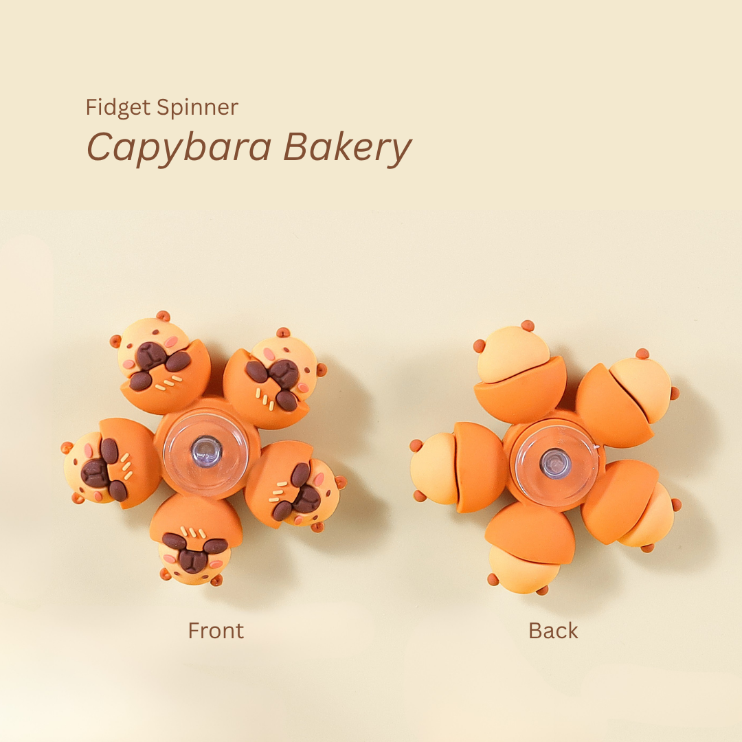 Cartoon Fidget Spinner | Tortoise and Hare | Frog | Cat and Mouse | Capybara| Made from acrylic/ plexiglass | Relieve stress | Improve focus | Quiet spin |