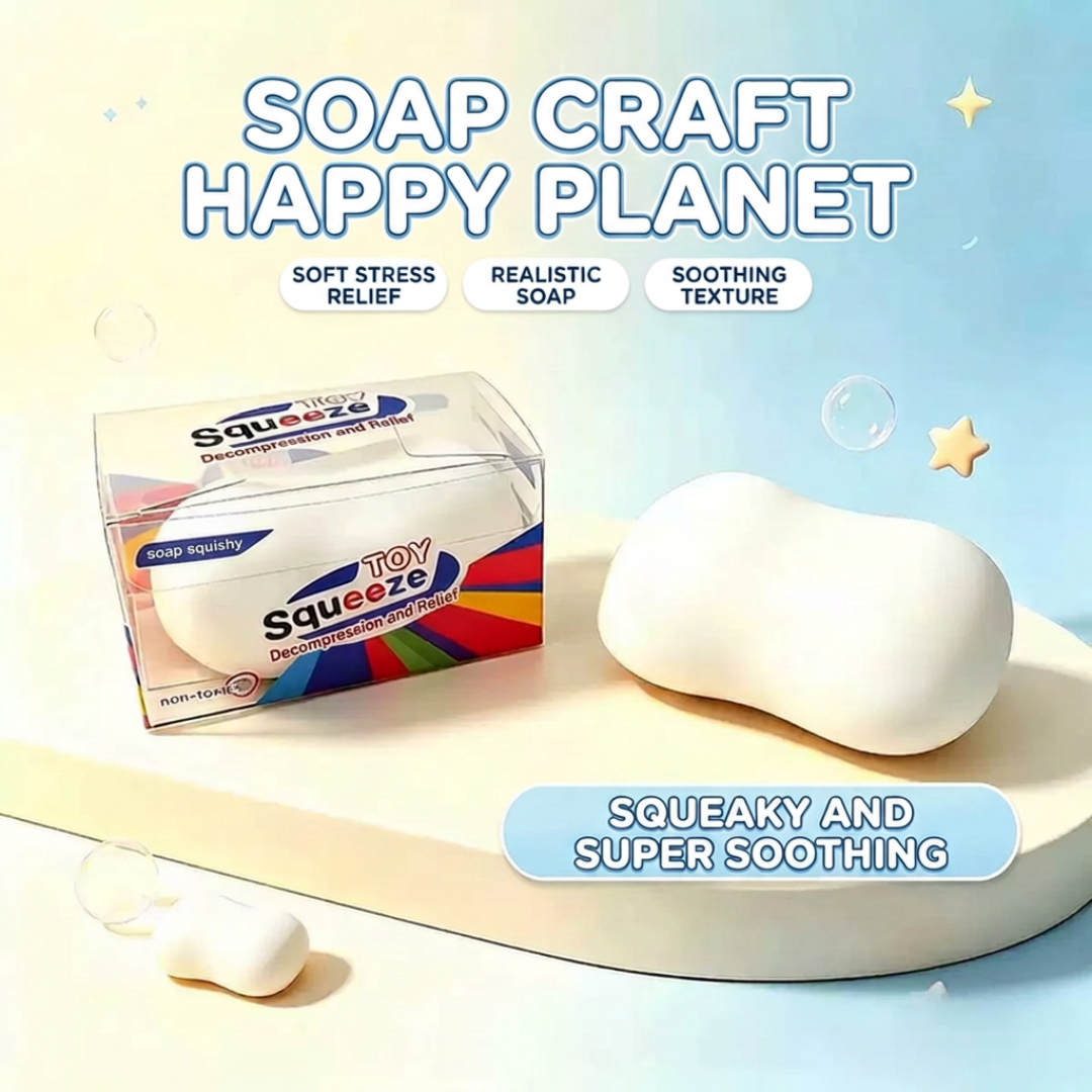 Soap Ball Squishy Stress Relief Toy | Cute Handmade Squeeze Fidget Toy | Student Reward & Party Gift
