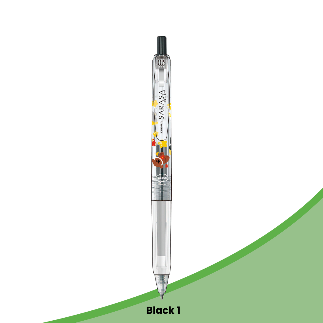 Zebra Sarasa Clip Smile Studio 0.5mm Pen | Individual & 5 Color Set