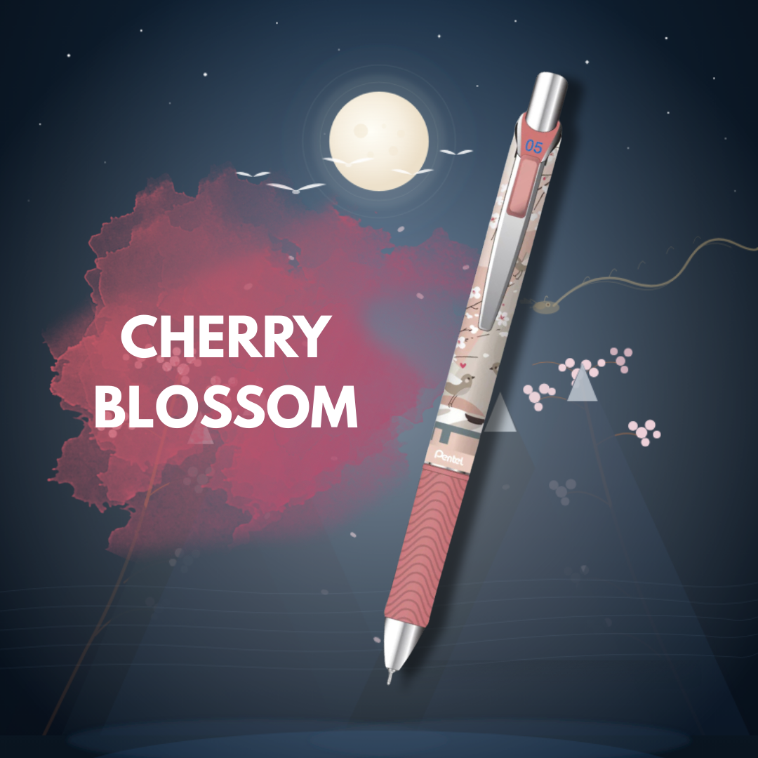 NATURE ENERGEL PEN 0.5MM BLUE INK