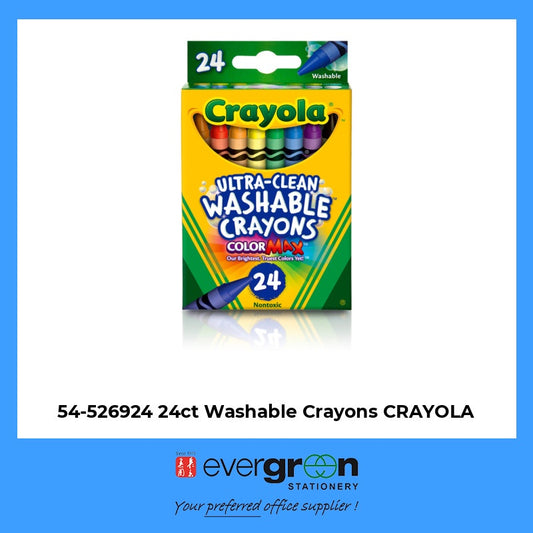 54-526924 24ct Washable Crayons CRAYOLA