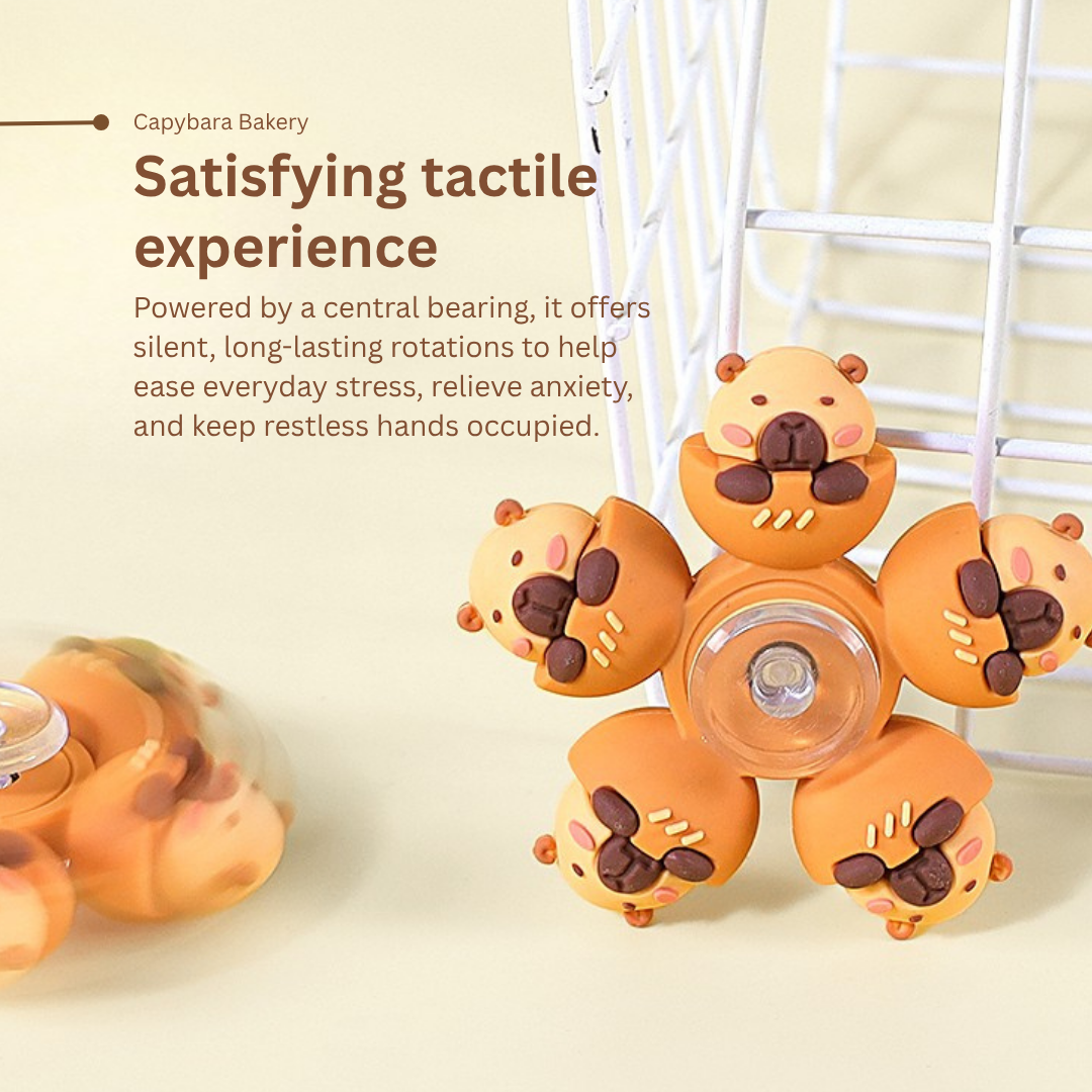Cartoon Fidget Spinner | Tortoise and Hare | Frog | Cat and Mouse | Capybara| Made from acrylic/ plexiglass | Relieve stress | Improve focus | Quiet spin |