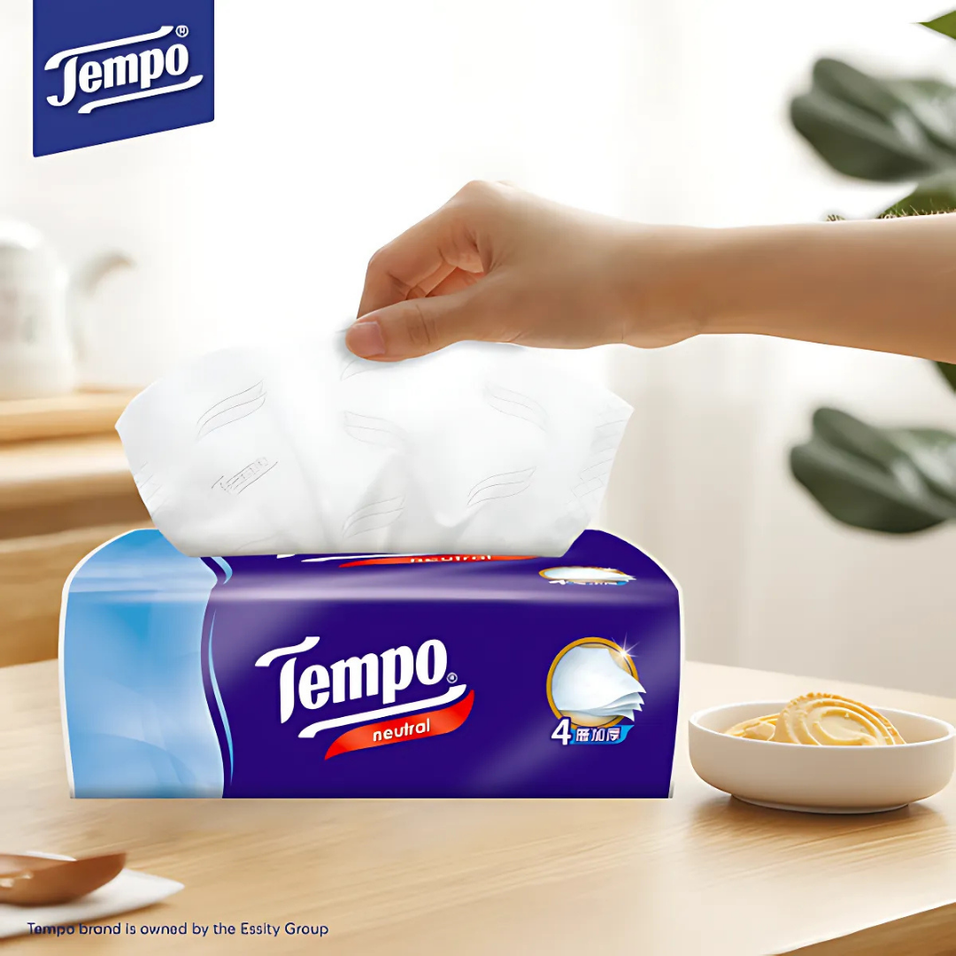 [SG] Tempo 4 Ply Premier Facial Tissue 4x90s [Evergreen Stationery]