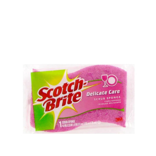 [SG] SCOTCH-BRITE® 435 DELICATE CARE SCRUB SPONGE [EVERGREEN STATIONERY]