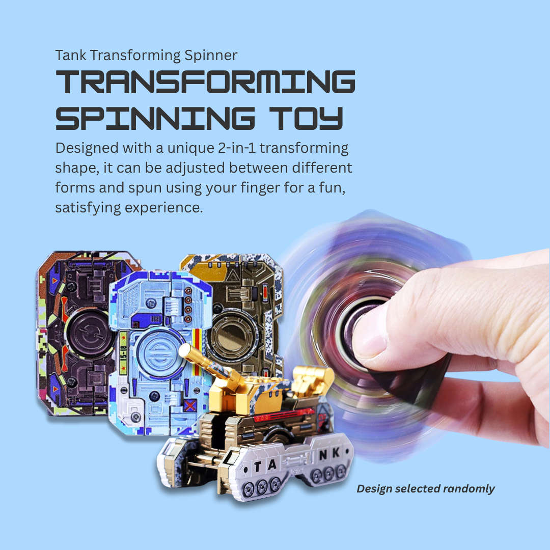 Transformable Fidget Spinner | Stress relief | Reliable quality | Dual modes | Easy to carry