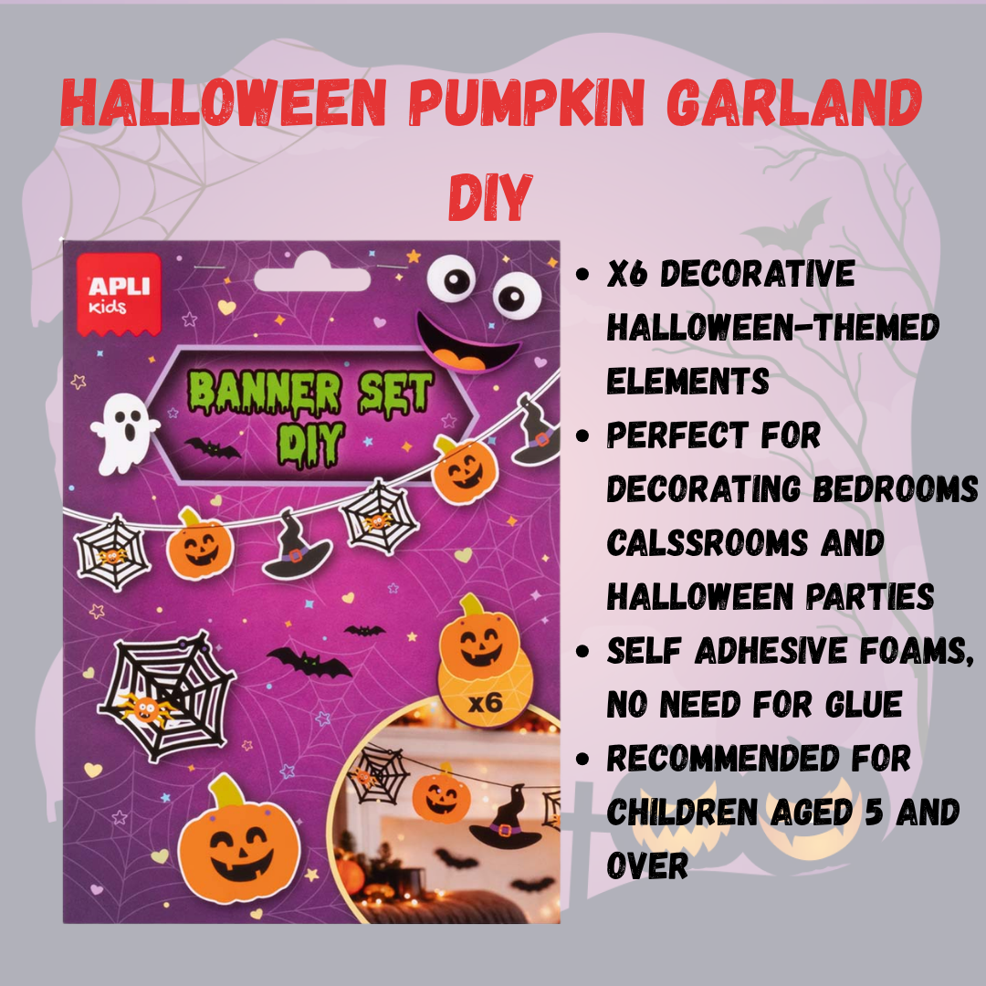APLI Halloween Themed DIY Kits | Hat Bracelet | Skull & Pumpkin Garland